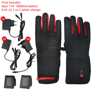 Professional Factory 7.4V <strong>Rechargeable</strong> Lithium Battery <strong>Heated</strong> <strong>Gloves</strong> With Fingers and Back Hand Heating Waterproof - Product Image 5