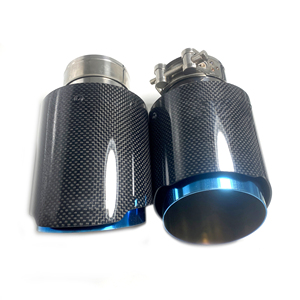 Punta de Escape Universal de Acero Inoxidable 304 y Fibra de Carbono Brillante de Calidad Superior <span class=keywords><strong>para</strong></span> <span class=keywords><strong>Akrapovic</strong></span> - Product Image 5