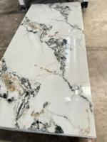 Panneau mural en PVC écologique effet marbre UV 3 mm avec service de découpe pour la décoration intérieure