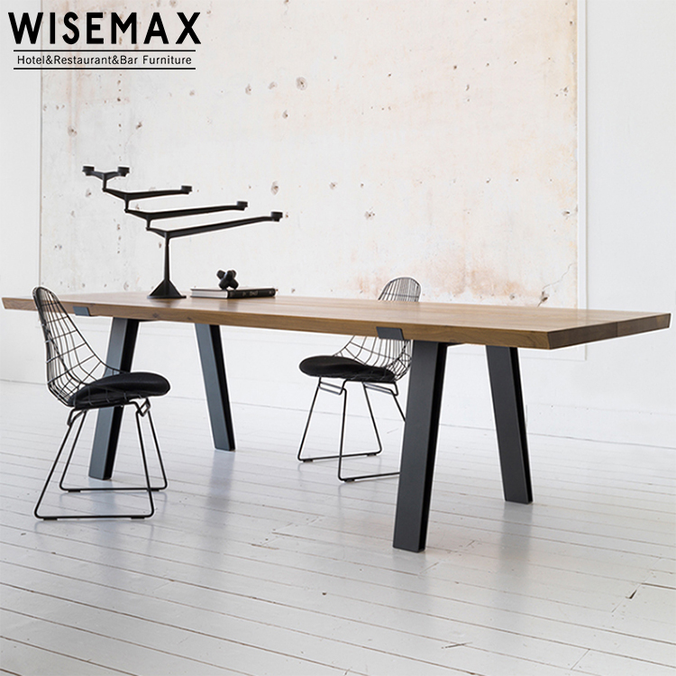 WISEMAX мебель в промышленном стиле стол нордический стол из массива дерева стол для конференций Офисный Компьютерный стол современный верстак