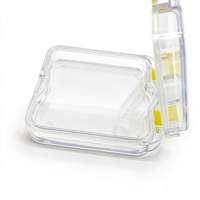 Boîte de rangement pour prothèses dentaires OEM PS PE avec film protecteur, conteneur transparent en plastique pour fausses dents, étui multifonctionnel pour salle de bain, maison et voyage