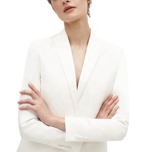 Blazer blanco <span class=keywords><strong>de</strong></span> mujer para boda <span class=keywords><strong>civil</strong></span> - Product Image 2