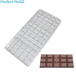 स्टॉक बनाने 3d वाणिज्यिक हार्ड पीसी कैंडी ढालना कस्टम लोगो polycarbonate प्लास्टिक बार चॉकलेट मोल्ड