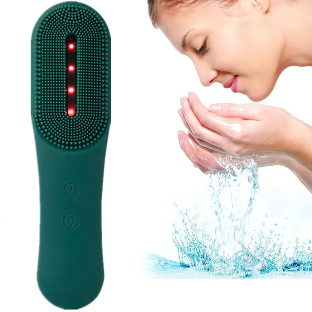 IFINE beauty Electric Face Cleansing Brush Photon light skin rejuvenation Deep Cleaning Silicone facial clean brush