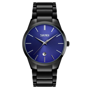 Montre pour homme d'affaires tendance, marque <span class=keywords><strong>Skmei</strong></span> <span class=keywords><strong>9140</strong></span>, mouvement japonais, acier inoxydable, OEM, étiquette privée, montre-bracelet - Product Image 6