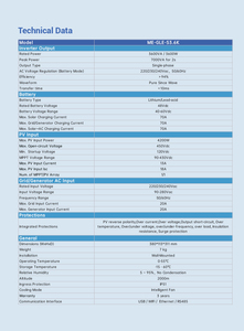 อินเวอร์เตอร์พลังงานแสงอาทิตย์ Xenterrra 3kw 48v DC เป็น 230v AC สำหรับใช้ในบ้าน แปลงไฟฟ้า 50hz 60hz - Product Image 3