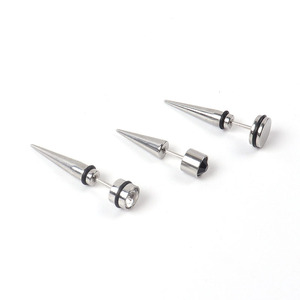 Zaya Body Jewelry Par de Túneles y Plugs de Acero Inoxidable 316L para Agrandamiento de Orejas, Kit de Calibres 1/2 9/16 00g-14g (9/16") - Product Image 4