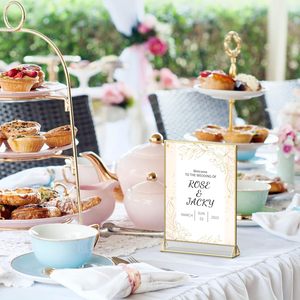 Soporte acrílico <span class=keywords><strong>para</strong></span> NÚMERO DE MESA DE BODA, marcos de fotos de doble cara, letrero <span class=keywords><strong>para</strong></span> menú de restaurante, tarjetas de recetas, exhibición de fotos - Product Image 2