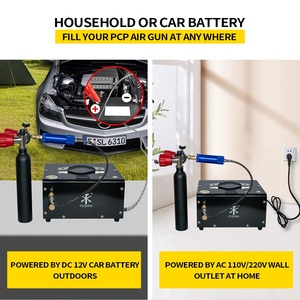 <span class=keywords><strong>Compresseur</strong></span> PCP TUXING 12V <span class=keywords><strong>Mini</strong></span> pour Paintball, Refroidissement Rapide par Ventilateur, Gonflage <span class=keywords><strong>de</strong></span> Bouteilles <span class=keywords><strong>de</strong></span> Gaz, Interrupteur à Touche Unique, 300 bars 4500 psi 30 MPa, Vente en Gros - Product Image 5