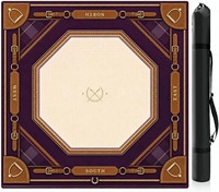 Tapis de Mahjong de Luxe en Caoutchouc, Silencieux et Antidérapant, Violet, pour Jeu de Table, Imperméable, Idéal pour les Soirées de Jeu à Domicile - Vente Chaude en Gros