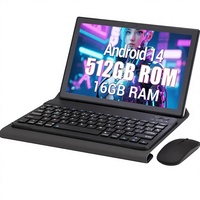 Tablet MTK 10,1 inci V62 Lintas Batas Grosir 12GB + 512GB Versi Luar Negeri Google Panggilan Cerdas Dual SIM Dual Standby