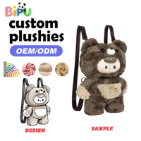 Fabricant de sacs en peluche personnalisés OEM, sac à dos en peluche ours en peluche, sacs en peluche rembourrés de coton PP, ODM selon votre conception