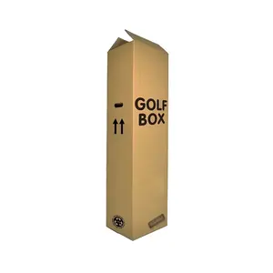 Caja de envío de almacenamiento personalizado, embalaje de envío pesado, 3 capas, 5 cajas RSC, caja fuerte de doble pared para golf