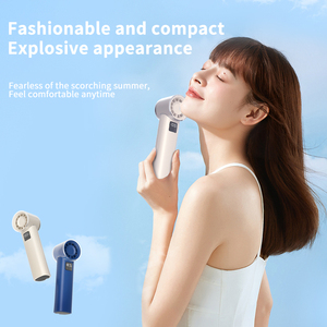 Ventilador de Mano Recargable de 3000 mAh, 20000 rpm, Pantalla Digital HD, Mini Ventilador Turbo Portátil, Brisa Fría, Alimentado por USB - Product Image 4