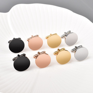 Boutons de manchette en acier inoxydable chemises pour hommes boutons de manchette fête <span class=keywords><strong>des</strong></span> pères cadeau mariage affaires fête <span class=keywords><strong>bijoux</strong></span> - Product Image 3