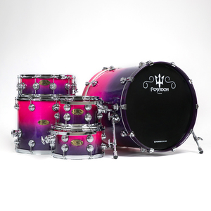 Batería Acústica PowerSound PS Nueva Serie Poseidon, Kit de Batería con Acabado Lacado HÍBRIDO ARCE/NOGAL, para Práctica en Casa y Escenario - Product Image 6