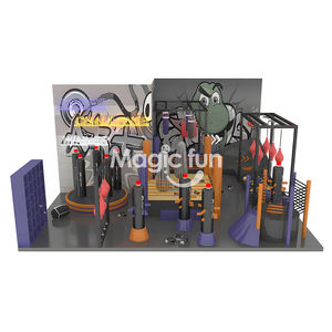 Pas <span class=keywords><strong>cher</strong></span> Petits Enfants Adulte Tag Ninja Guerrier Obstacle Course Trampoline <span class=keywords><strong>Parc</strong></span> Équipement pour Centre De Formation Centre Commercial - Product Image 1