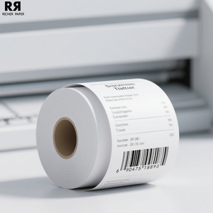 Logo personnalisé 80x80mm bordereaux de <span class=keywords><strong>cartes</strong></span> de crédit 57x50mm rouleaux de reçus thermiques papier de caisse enregistreuse BPS sans BPA - Product Image 3