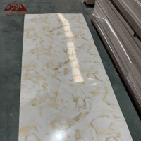 Wayon alta calidad 1220*2440*3mm impermeable cloruro de polivinilo UV hoja de mármol para decoración de pared interior baño apartamento