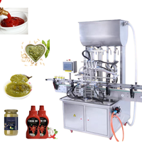 Machine de remplissage automatique 3 en 1 pour liquides (miel, parfum) avec 2 têtes, lavage, remplissage, bouchage et étiquetage de bouteilles