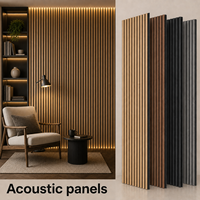 Panneaux acoustiques en bois et polyester MDF Goodsound, panneaux décoratifs insonorisants pour murs, panneaux acoustiques à lamelles pour salle de réunion