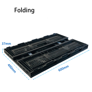 Panier pliable en maille pour livraison du dernier kilomètre, bac <span class=keywords><strong>de</strong></span> rangement en plastique empilable, léger (<1 kg) avec poignées <span class=keywords><strong>de</strong></span> transport pour livreurs - Product Image 6