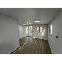 Villa préfabriquée moderne de luxe en aluminium 2026, maison pliable extensible en acier et panneaux sandwich