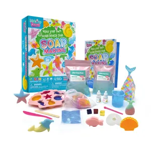 Support de jouets d'apprentissage de tige personnaliser l'emballage de moule faites vos propres kits de savon colorés pour garçons et filles