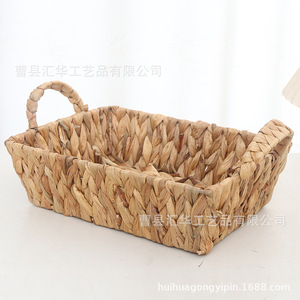 In stock woven snack <b>baskets</b>, handmade gourd grass <b>storage</b> <b>baskets</b>, desktop multi-functional sundry and cosmetic organizers. - Product Image 3