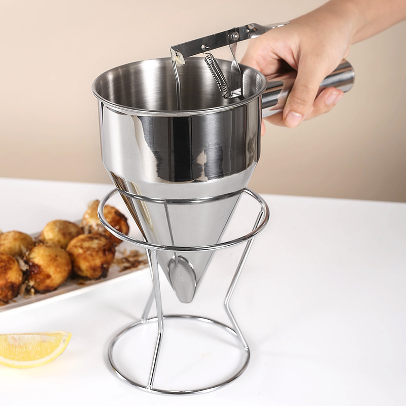 1200ML Stainless Steel Funnel Octopus Balls