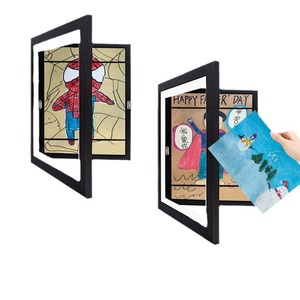 Guantangwu - Marco de Fotos Abatible para Niños, de Madera MDF, para Exhibir y Guardar Dibujos Hechos a Mano - Product Image 1