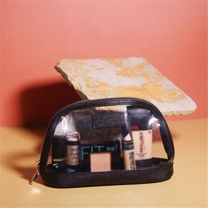 Sac cosmétique transparent à la mode avec fermeture à glissière Sympathybag Mini sac de vanité personnalisé pour les femmes sac de maquillage en cuir personnalisé - Product Image 5