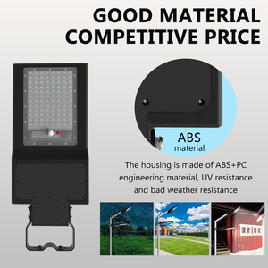 Özelleştirilmiş 3CCT 1500LM IP65 Güneş Enerjili LED Sokak Lambaları, Pil, ABS, ROHS Sertifikalı, Yol Kullanımı için Hepsi Bir Arada Tasarım - Product Image 1