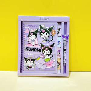 Niedliches Kinder-Schreibwarenset Direkt vom Hersteller Cartoon Kuromi Notizbuch Schreibwarenset Geschenkbox Spiralblock Made in China - Product Image 6