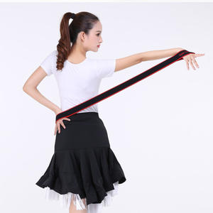 Correa de yoga con cinturón de satén, banda de resistencia duradera de 80cm y 90cm para entrenamiento físico, material de poliéster y algodón para todas las edades - Product Image 3