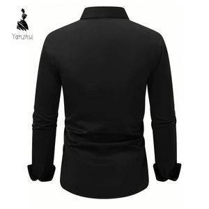 <span class=keywords><strong>Chemise</strong></span> de Travail <span class=keywords><strong>Homme</strong></span> Manches Longues Printemps-Automne S-3XL – Tenue Professionnelle Grande Taille - Product Image 4