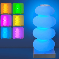 Veilleuse LED Rechargeable Assemblage DIY Transfrontalier Lampe de table ABS Créative Colorée Chambre Chevet Atmosphère Ornement Cadeau
