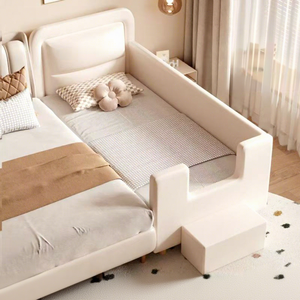 <span class=keywords><strong>Lit</strong></span> bébé moderne haut de gamme au design tendance, avec rebord élargi et <span class=keywords><strong>lit</strong></span> d'appoint avec barrière de sécurité pour chambre d'enfant - Vente chaude - Product Image 1
