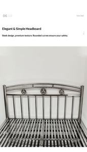 Sommier de <span class=keywords><strong>lit</strong></span> en métal avec roulettes universelles, grand espace de rangement, design simple, <span class=keywords><strong>grande</strong></span> base en métal - Product Image 6