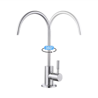 Robinet de cuisine en acier inoxydable rotatif à 360 degrés, eau froide uniquement, monocommande, montage sur plan, design moderne, finition luxueuse