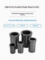 Creusets en graphite et en quartz de haute pureté, résistants aux hautes températures, personnalisables, capacité de 0,5 kg, fabriqués en Chine