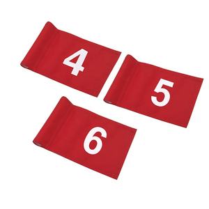रेशम की स्क्रीन प्रिंटिंग मिनी गोल्फ के झंडे 1-9 अभ्यास संख्या में नायलॉन 420 डी हरे झंडे लगाए - Product Image 5