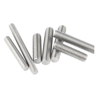 A2/A4 Stainless Steel All Threaded Stud Rod, 304/316 Marine Grade Anti-Rust Threaded Bar High Strength Fastener for Construction