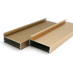 Precio de fábrica Borde de aluminio Bandas Armario Puerta Gabinete Manija Muebles decorativos