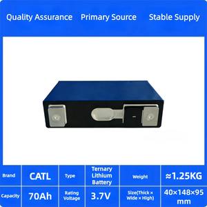 Литий-ионный призматический аккумулятор NMC 3,7В 70Ач, класс А, 2000+ циклов, для электромобилей и солнечных систем хранения энергии - Product Image 2