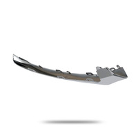 Nouvelle moulure de pare-chocs avant Langtuo pour Mercedes Classe C W205, garniture décorative chromée noire en ABS, pièce de rechange OE 2058851374