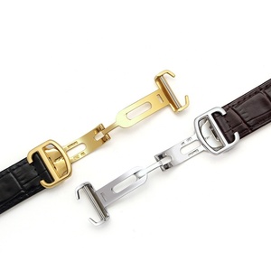 12 14 15 16 17.5 18 18.5 20 20.5 22 23 24 25 mm Bracelet de montre en cuir véritable souple pour montre Moissanite tank Solo <span class=keywords><strong>Santos</strong></span> - Product Image 6