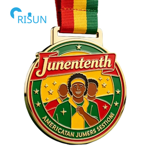 Medallón Personalizado del Día de la Libertad y la Emancipación (Juneteenth) para Afroamericanos, con Diseño Liberal y Herencia Africana - Product Image 6