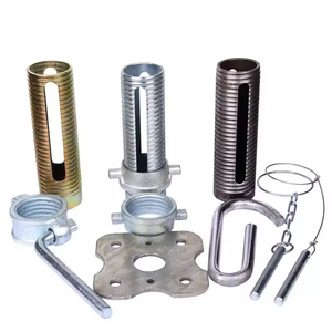 Accessoires de poteaux de soutènement en acier réglables à prix d'usine : Manchon fileté avec écrou - Product Image 6