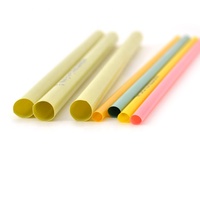 Pailles compostables PHA / PLA 5 mm, couleur personnalisée, pailles de bar durables en vrac